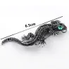 Vintage brooch with crystal lizardBrooches