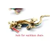 Fashionable brooch - vintage crystal lizardBrooches