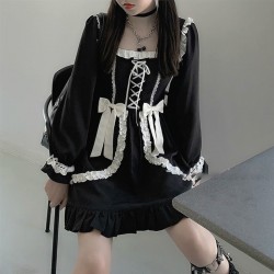 Japanse / gothic / lolita-stijl - vintage mini-jurkJurken