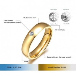 Elegante / klassieke ring - met zirkoon - 5mmRingen