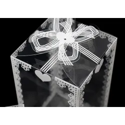 Transparante geschenkdoos - bruiloft / feest / taarten / cadeautjesDecoratie