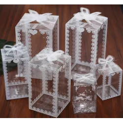 Transparante geschenkdoos - bruiloft / feest / taarten / cadeautjesDecoratie