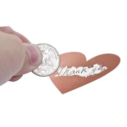 Hartvormige etiketten - krasstickers - 2,5 cm - 300 stuksDecoratie