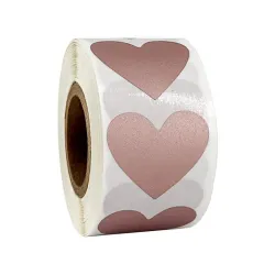 Hartvormige etiketten - krasstickers - 2,5 cm - 300 stuksDecoratie