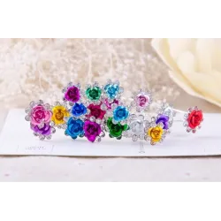Luxe haarspelden met kristallen bloemen - 200 stuksHaarspelden