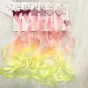 Haarclip met kleurrijk haar - ster / hart / vlinder - 2 stuksPruiken