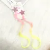 Haarclip met kleurrijk haar - ster / hart / vlinder - 2 stuksPruiken