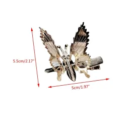 Hollow-out moving butterfly - metal hair clipHair clips