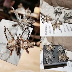 Hollow-out moving butterfly - metal hair clipHair clips
