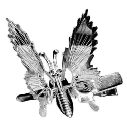 Uitgeholde bewegende vlinder - metalen haarclipHaarspelden