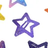 Kleurrijke haarspeldjes - glitter vlinders / sterren - 12 stuksHaarspelden