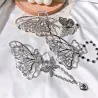 Vintage vlindervormige haarclip - met kettingHaarspelden