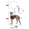 Duitse Dog - emaille hond - metalen sleutelhangerSleutelhangers