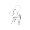 Great dane - enamel dog - metal keychainKeyrings
