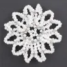Hair bun cover - handmade - crochet design - with pearlsHair clips