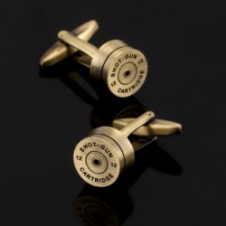 Bronzen en gouden kogel - ronde manchetknopenManchetknopen