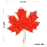 Rood esdoornblad - kristallen brocheBroches