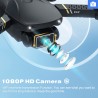FLYHAL E69 - WIFI - FPV - 1080P HD Wide Angle Camera - Foldable - RC Drone Quadcopter - RTFDrones