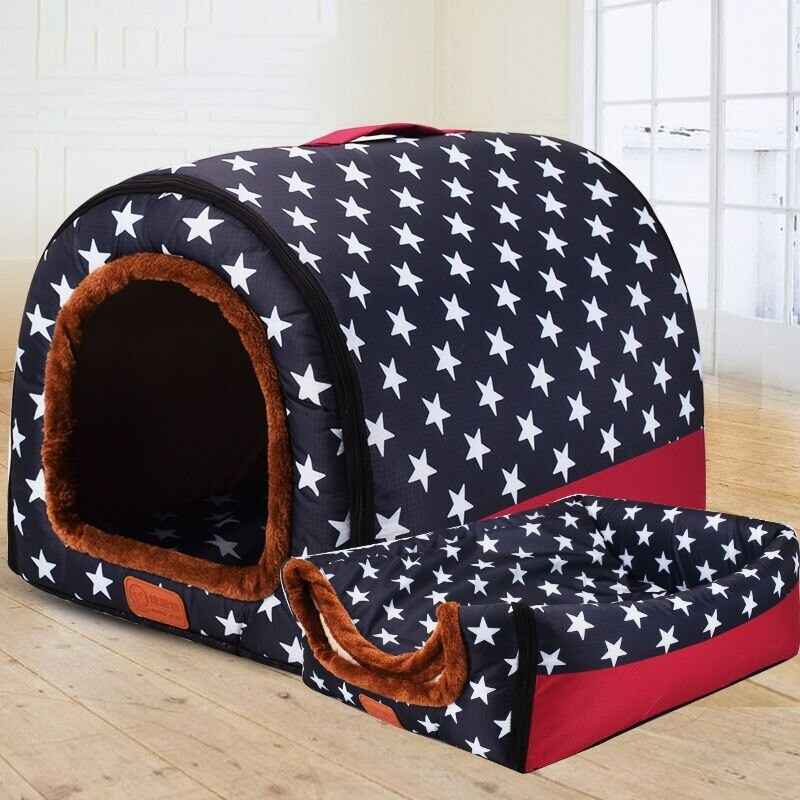 Opvouwbaar dierenhok - draagbare zachte kennel - bed - voor honden / kattenBedden & matten