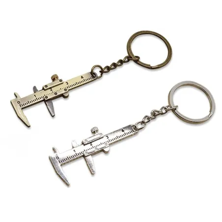 Mini schuifmaat liniaal metalen sleutelhangerSleutelhangers