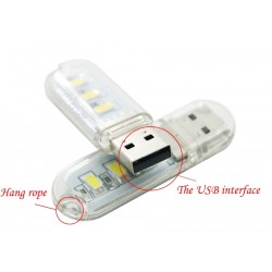 Draagbaar nachtlampje - leeslamp - LED - USB - U-schijf - 1.5WAccessoires
