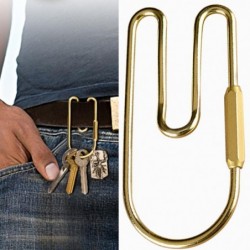Vintage brass loop - key holder organiser - keychainKeyrings