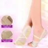 Ballet / dans sokken - open teen / beschermende leren pads - mesh / strassDames mode
