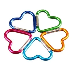 Sleutelhanger met slotgesp - snel ophangend - hartvormSleutelhangers