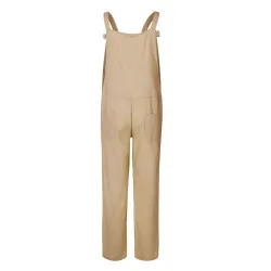 Vintage linen jumpsuit - lace up straps - loose - wide legJumpsuits