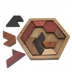 Geometric wooden puzzle - educational gameWooden