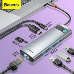 Baseus - USB C HUB USB type-C - multi HUB 3.0 - Ethernet - splitter - adapter - voor Macbook / SamsungHubs