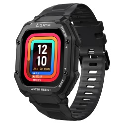 KOSPET ROCK - Smart Watch - Bluetooth - Android / IOS - waterproof - fitness tracker - blood pressure monitorSmart-Wear