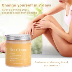 Anti cellulitis massagecrème - vetverbrander / afslankend / liftend effect - hete gemberMassage