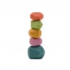 Houten jengastenen - kleurrijke bouwstenen - educatief speelgoedHouten