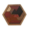Geometrische houten puzzel - educatief spelHouten