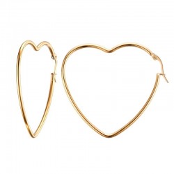Elegante gouden oorbellen - hart / hoops gevormdOorbellen