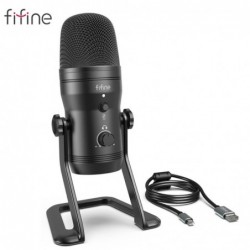 FIFINE - opnamemicrofoon - podcast - USB - voor PC / PS4 / MacMicrofonen