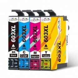 QSYRAINBOW - T603XL 603XL - ink cartridge - for Epson XP-2100 XP-2105 XP-3100 XP-3105 XP-4100 XP-4105 WF-2810 WF-2830Cartridges