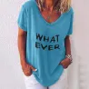 Classic loose t-shirt - short sleeve - letter printedBlouses & shirts