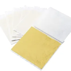 Glanzend bladgoud - vel papier - voor het vergulden van meubels / muren / knutselen / decoratie - 9 * 9 cm - 100 vellenDecoratie
