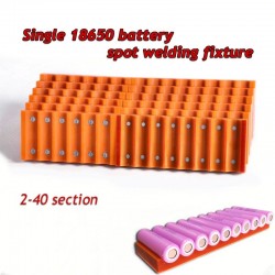 18650 batterij armatuur - enkele rij - sterke magneet - voor batterijen puntlas armatuurBatterijen