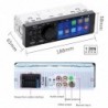 Bluetooth autoradio - 4.1" - 1 DIN - TF - USB - ISO - MP5-speler - touchscreen - snelladerDin 1