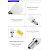 Koelkastlamp - SMD2835 LED - E14 - 3W - 220V - 2 stuksE14