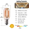Vintage LED bulb - Edison tubular - T22 - E12 - E14 - 1W - dimmable - 2200K gold - 25 piecesE14