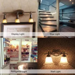 Vintage LED bulb - Edison tubular - T22 - E12 - E14 - 1W - dimmable - 2200K gold - 25 piecesE14