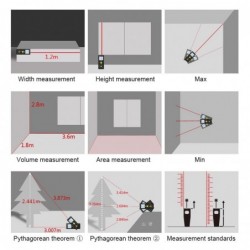Mileseey - laser rangefinder - meter - electronic digital tapeLaser pointers