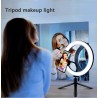 LED selfie ring - invullicht lamp - met statief - voor make-up / video / foto's - dimbaarStatieven en standaarden