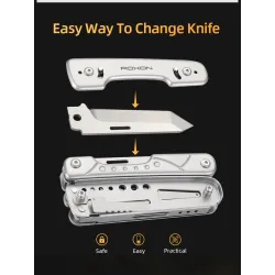 ROXON S802 Phantom - multitool - tang / schaar met verwisselbaar mes / draadknipperTang