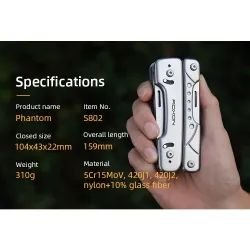 ROXON S802 Phantom - multitool - tang / schaar met verwisselbaar mes / draadknipperTang