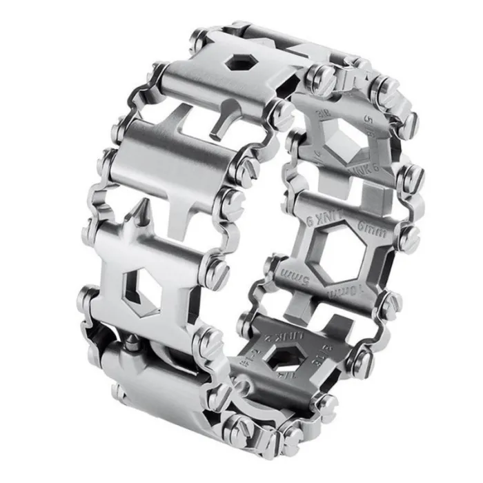 29 in 1 multitool - roestvrijstalen armband - schroevendraaier / flesopener / inbussleutelArmbanden